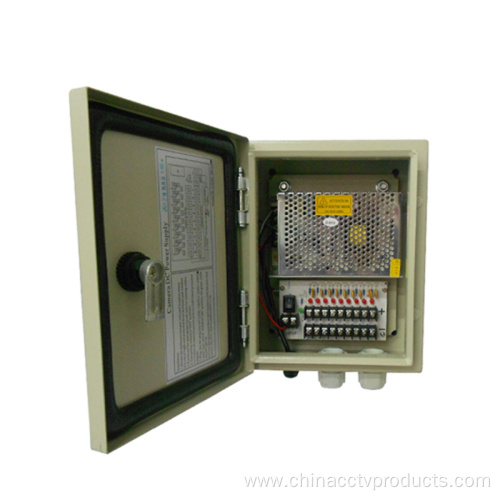 Waterproof CCTV Power Supply cabinet for 4 Cameras